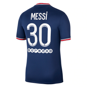 Koszulka Paris Saint-Germain Lionel Messi 30 Jordan Brand Główna 2021/22 - Krótki Rękaw