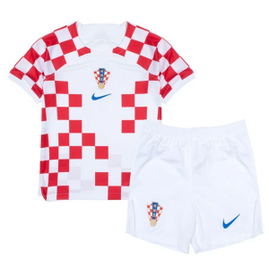 Koszulka Croatia Dziecięca Główna 2022 2023 – Krótki Rękaw （+ Krótkie Spodenk）