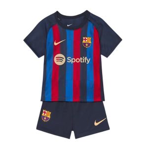 Koszulka FC Barcelona Dziecięca Główna 2022 2023 – Krótki Rękaw （+ Krótkie Spodenk）