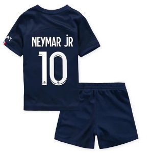 Koszulka Paris Saint Germain PSG Neymar Jr 10 Dziecięca Główna 2022 2023 – Krótki Rękaw （+ Krótkie Spodenk）